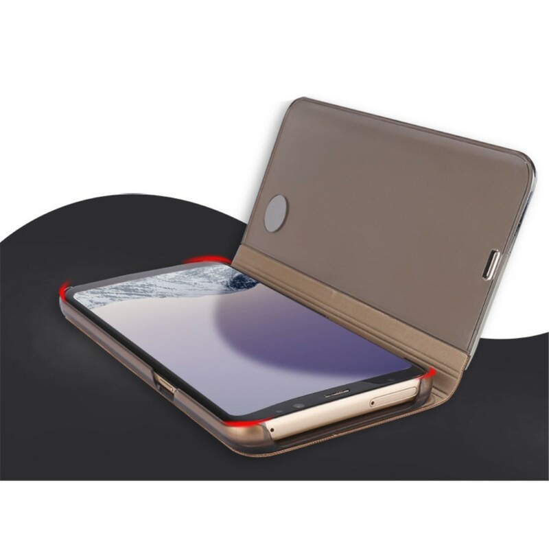 View Cover Samsung Galaxy S8 Plus Spiegel und Lederoptik