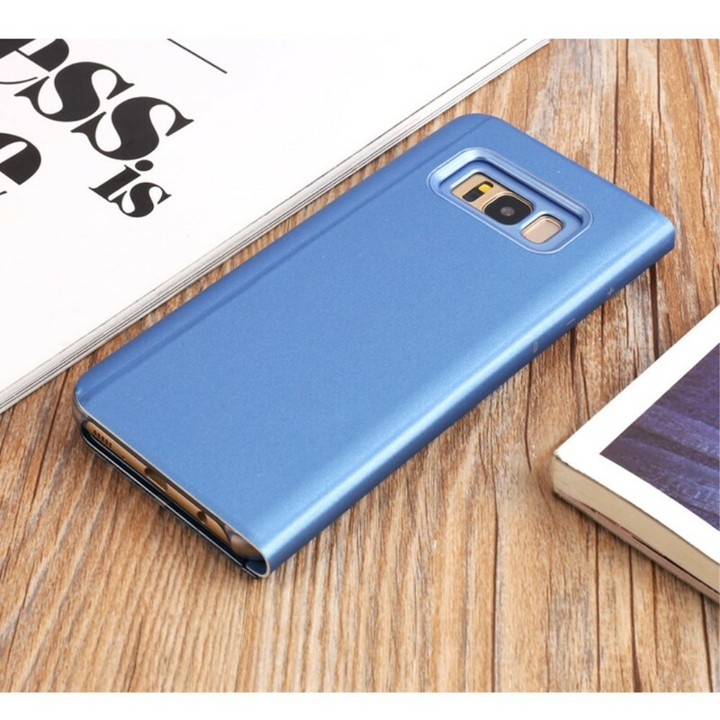 View Cover Samsung Galaxy S8 Plus Spiegel und Lederoptik