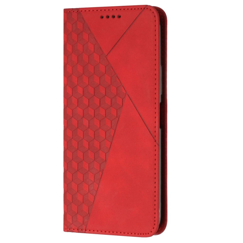 Flip Cover Moto G62 5G Style Leder Muster Diskret