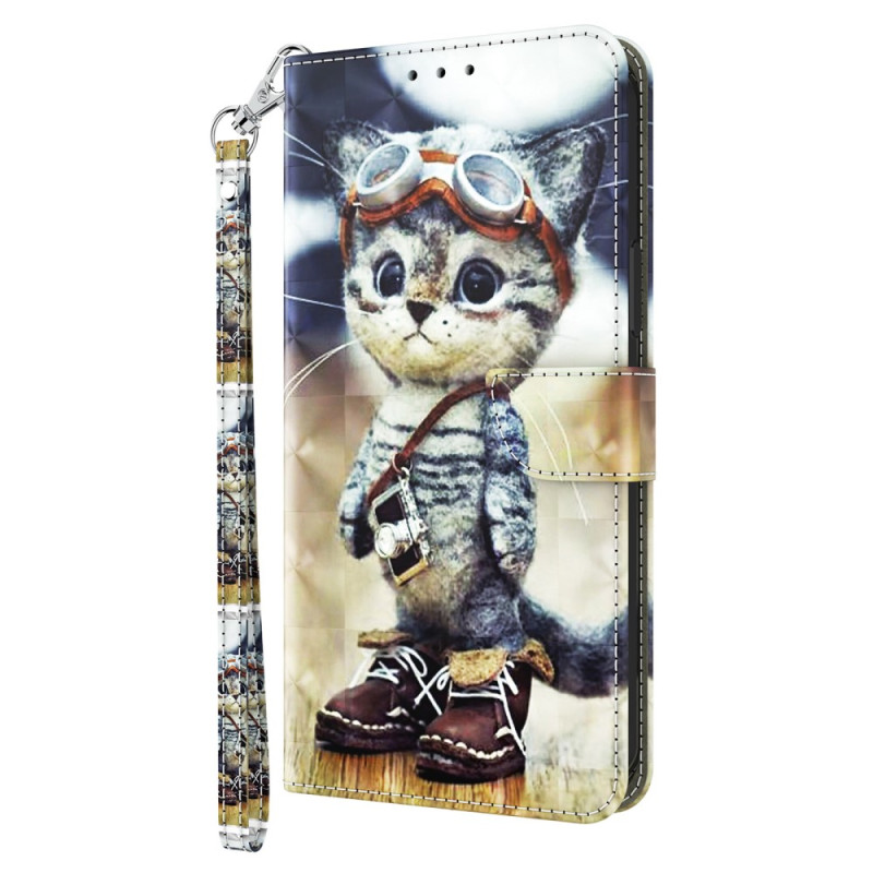 Xiaomi 13 Ultra Fliegerkatze Tasche mit Riemen
