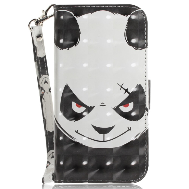 Motorradtasche E13 Angry Panda mit Riemen