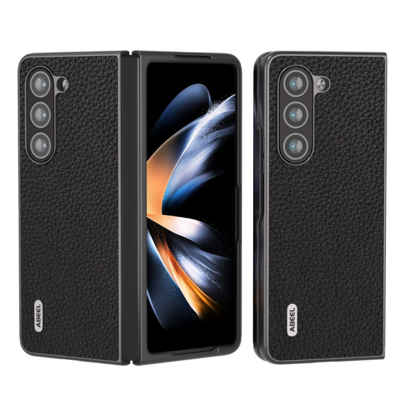 Samsung Galaxy Z Fold 5 Klassisches Leder Cover ABEEL