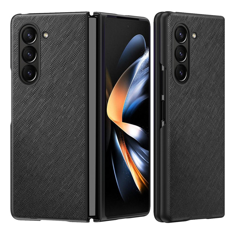 Samsung Galaxy Z Fold Style Leder Effekt Weaved Cover