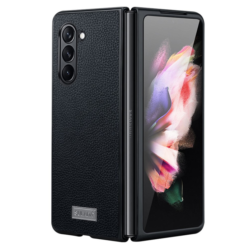 Samsung Galaxy Z Fold 5 Design Leder Litchi ABEEL Hülle