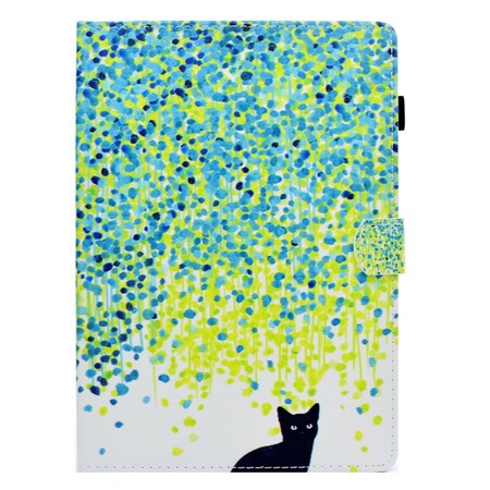 iPad Air / Air 2 Hülle Katze und Blütenblätter