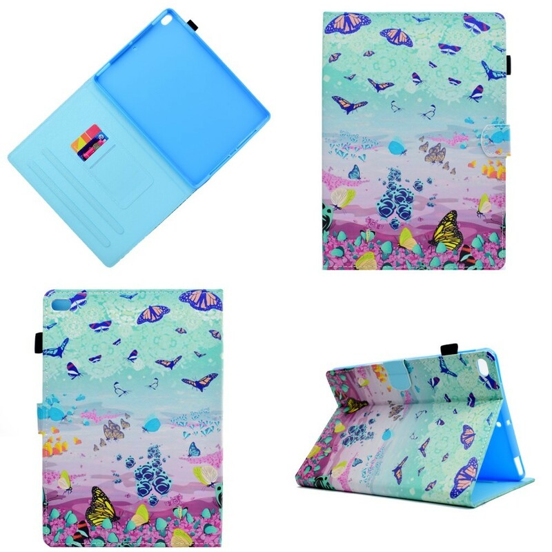 iPad Air / Air 2 Hülle Landschaft und Schmetterlinge
