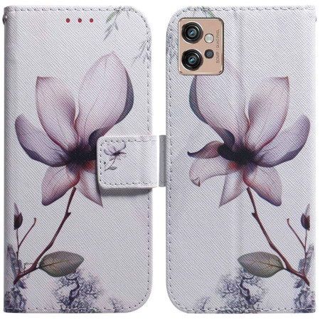 Hülle Moto G32 Blume Rosa