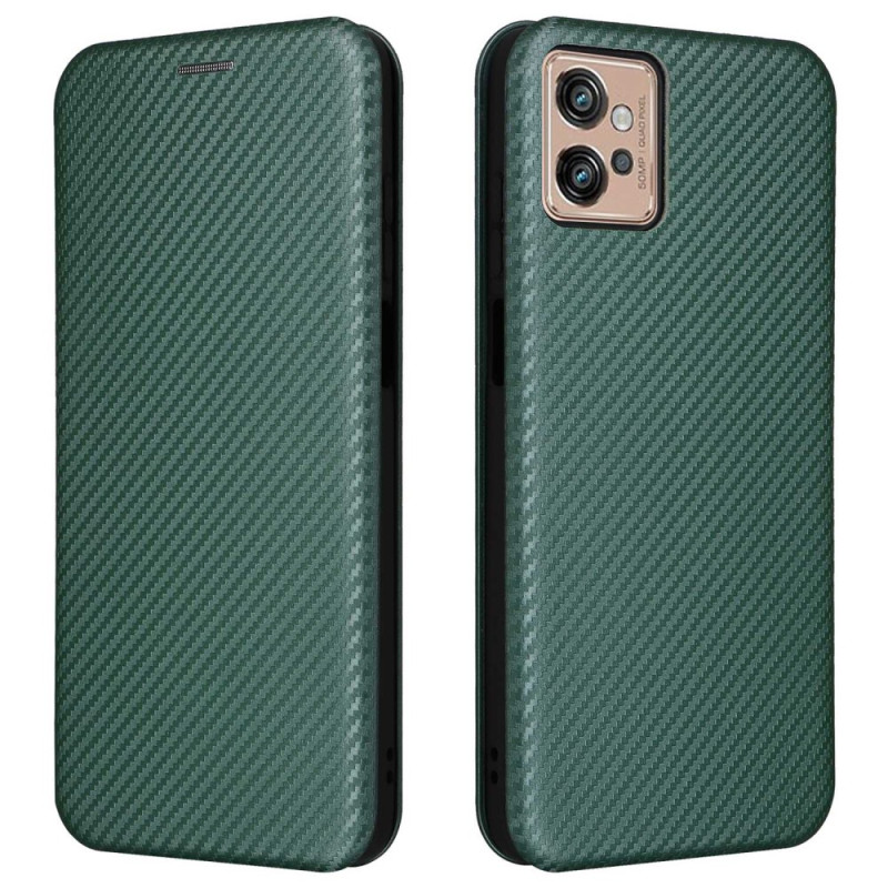 Flip Cover Moto G32 Kohlefaser
