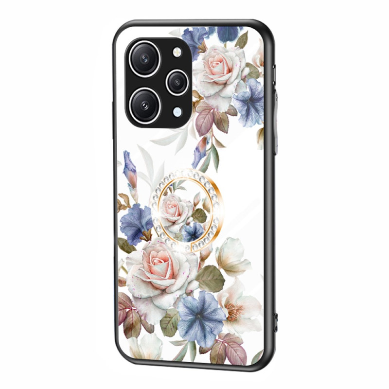 Hülle Xiaomi Redmi 12 Panzerglas
 Blumen mit Ring