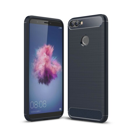 Huawei P Smart Kohlefaser Cover Gebürstet