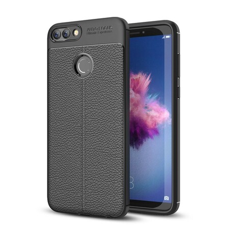 Huawei P Smart Cover Lederoptik Litchi Double line