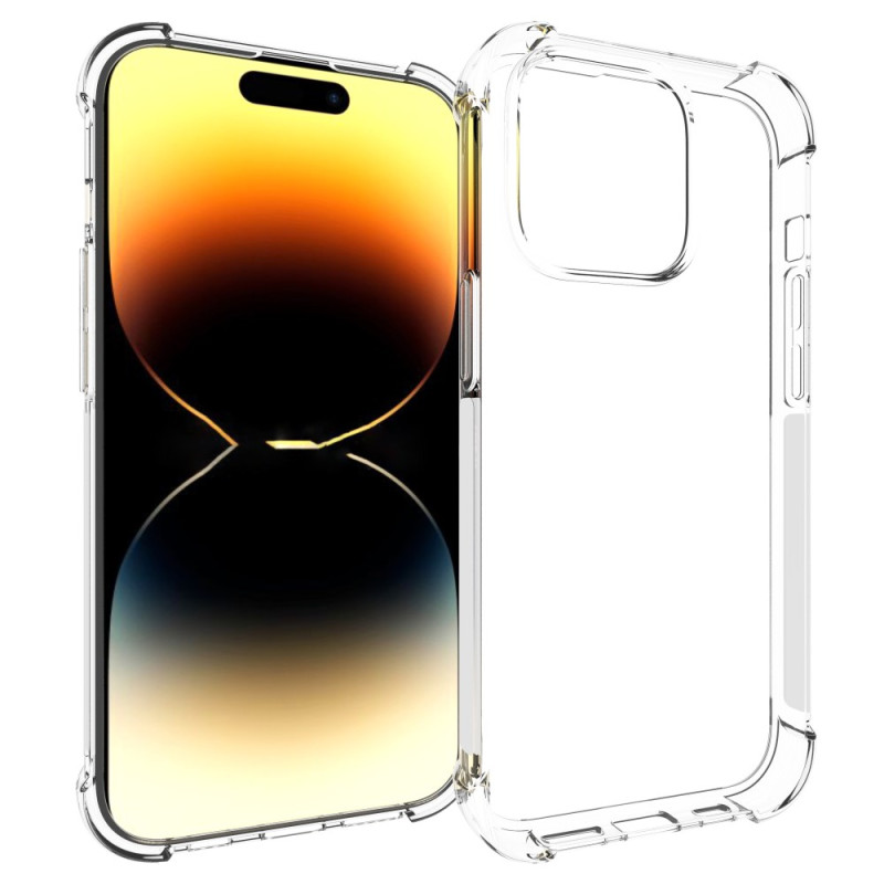 Transparentes iPhone 15 Pro Cover mit verstärkten Ecken
