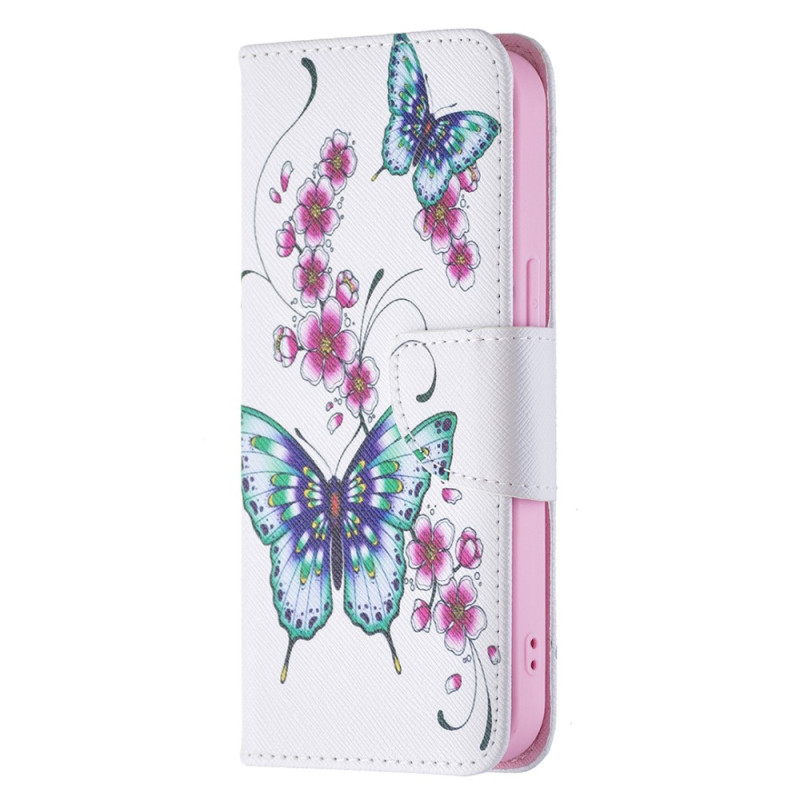 iPhone 15 Hülle Schmetterlinge im Flug