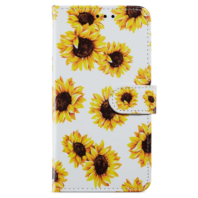 iPhone 15 Hülle Sonnenblumen mit Riemen