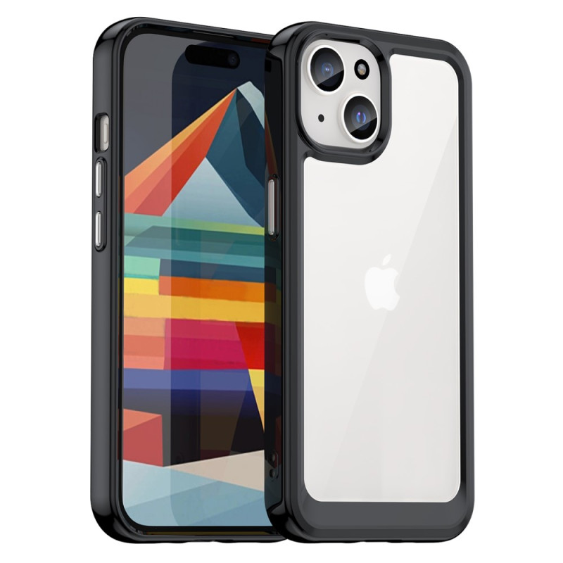 iPhone 15 Plus Cover mit Acryl-Rückseite und Silikonkanten