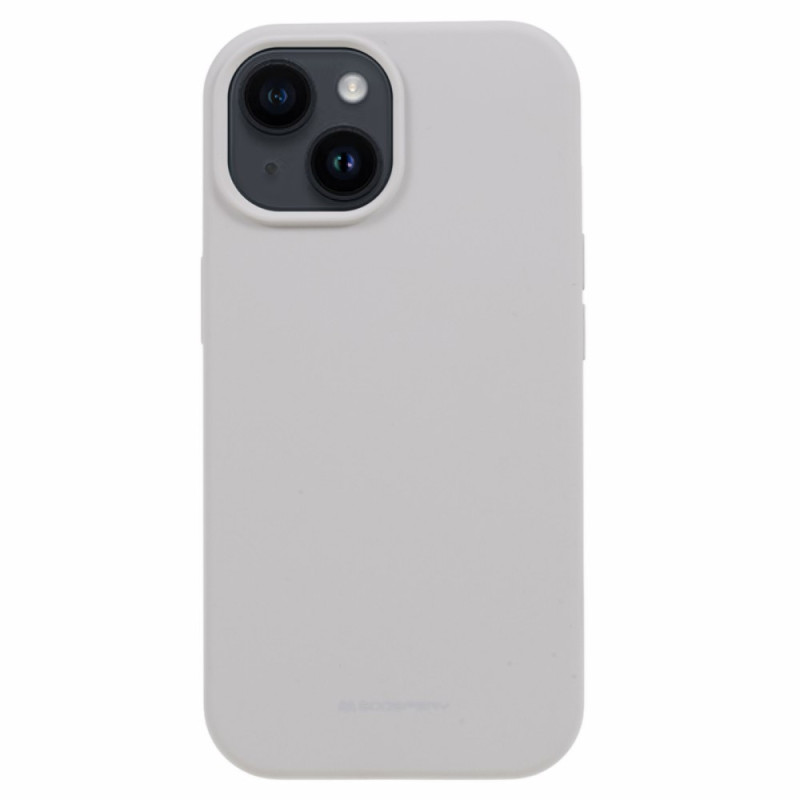 iPhone 15 Plus Cover Silikon Flüssig Mercury Goospery