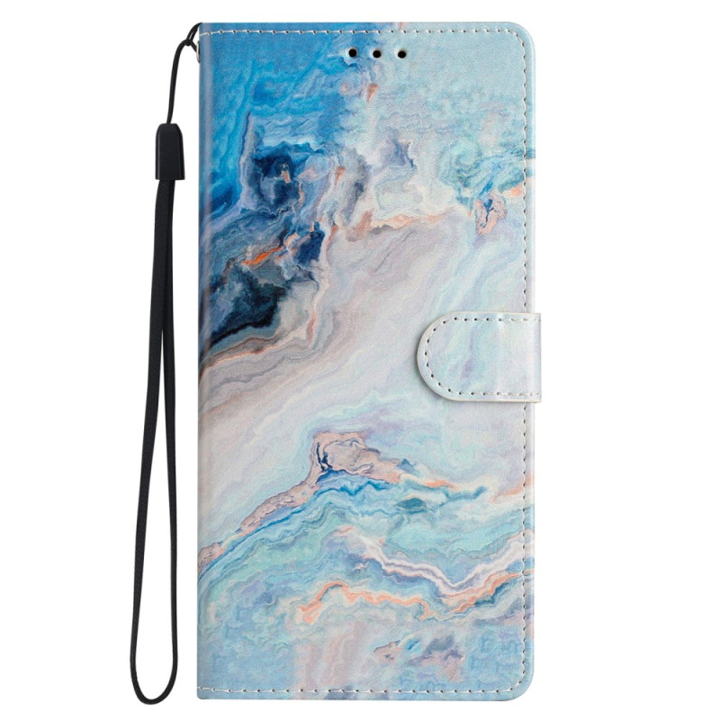 iPhone 15 Pro Hülle Marmor Farbig mit Riemen