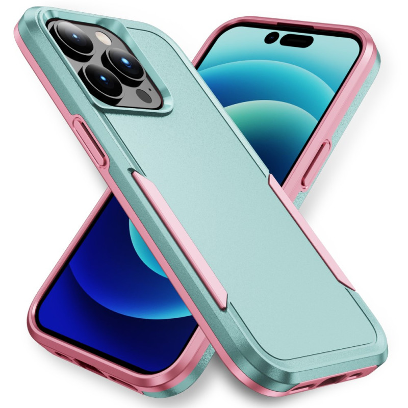 iPhone 15 Pro Cover mit Metalleffekt Zweifarbig