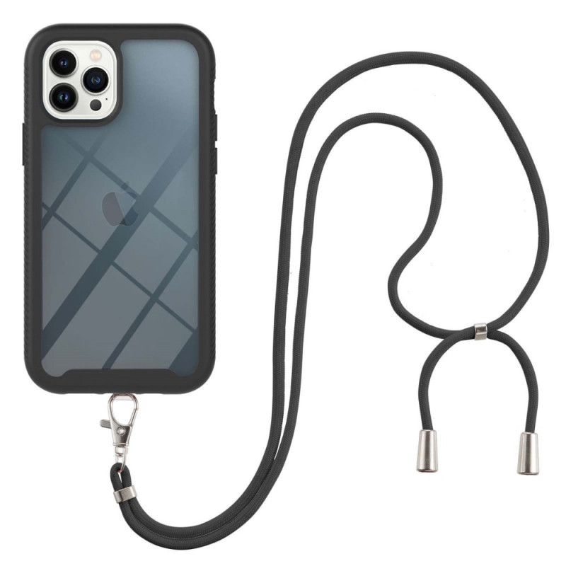 Transparentes iPhone 15 Pro Max Cover mit Kordel
