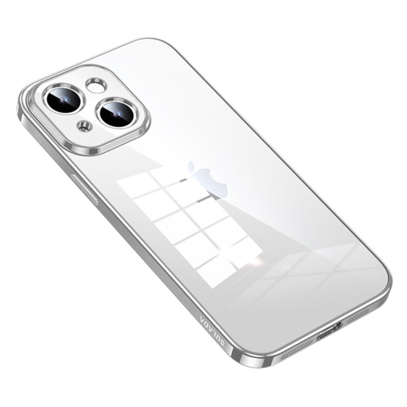Transparente iPhone 15 Hülle im Metallic-Look SULADA