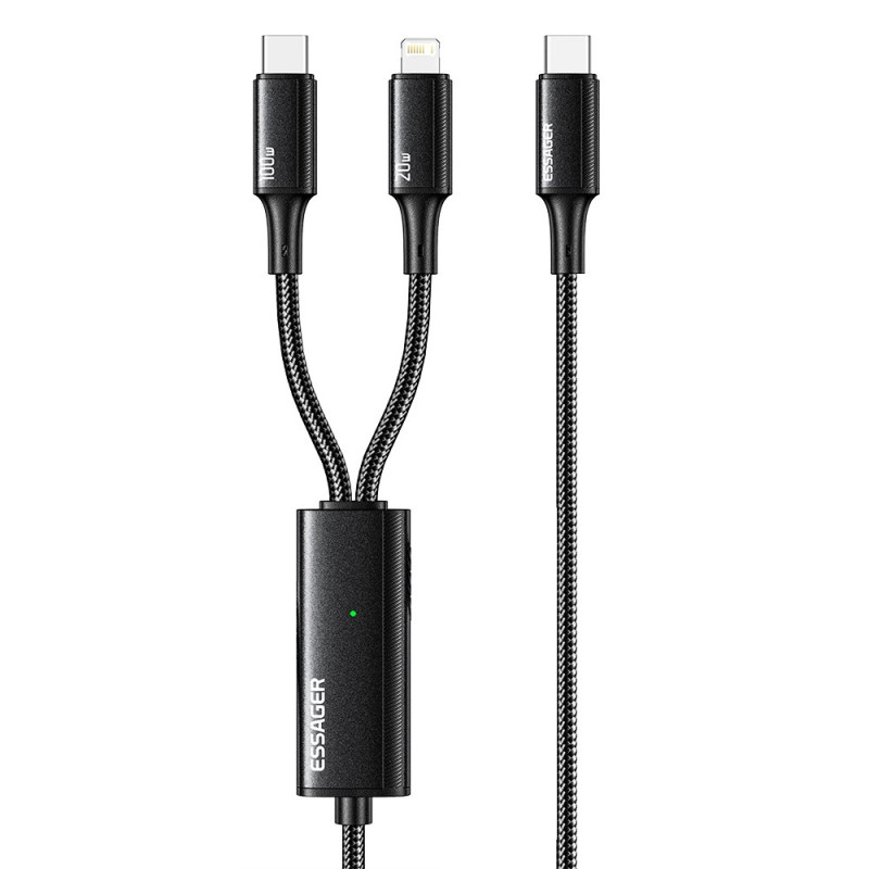 ESSAGER Multi-End USB-C und Lightning Ladekabel