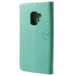 Samsung Galaxy S9 Hülle Baum und Eulen mit Riemen