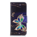 Samsung Galaxy S9 Tasche Magischer Schmetterling