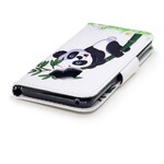 Samsung Galaxy S9 Panda Hülle Auf Bambus