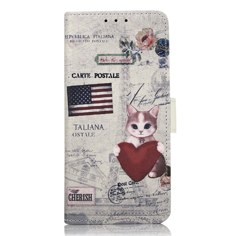 Sony Xperia 5 V Tasche Travelling Cat