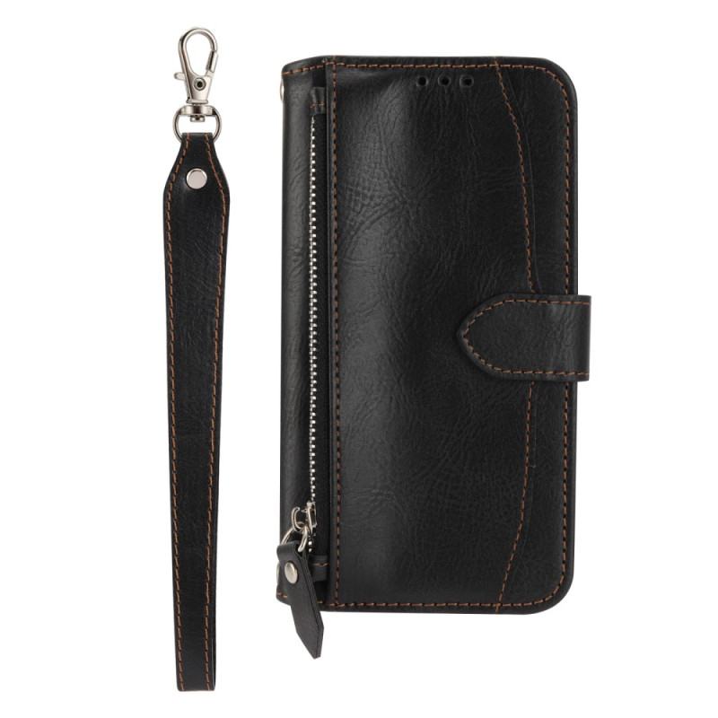 Sony Xperia 5 V Tasche Brieftasche mit Riemen
 und Schulterriemen