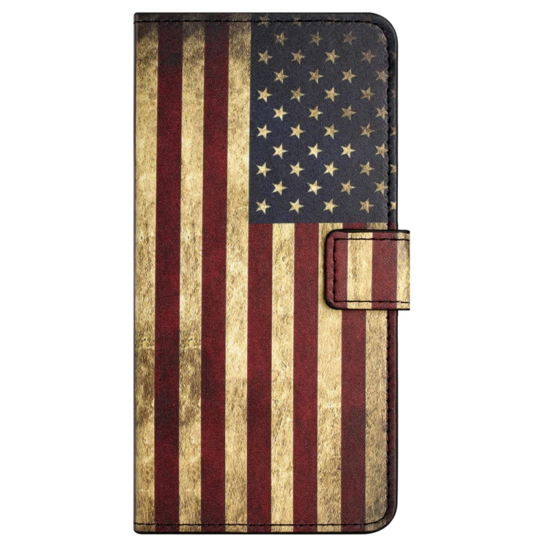 Samsung Galaxy S23 FE Hülle Amerikanische Flagge Vintage