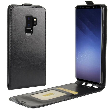 Samsung Galaxy S9 Plus Klappbare Hülle in Lederoptik