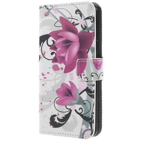 Samsung Galaxy S9 Hülle Schmetterlinge und Blumen