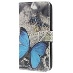 Samsung Galaxy S9 Schmetterling Hülle Blau