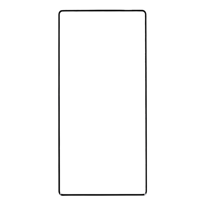 Samsung Galaxy Note 10 Displayschutz aus gehärtetem Glas mit schwarzen Konturen