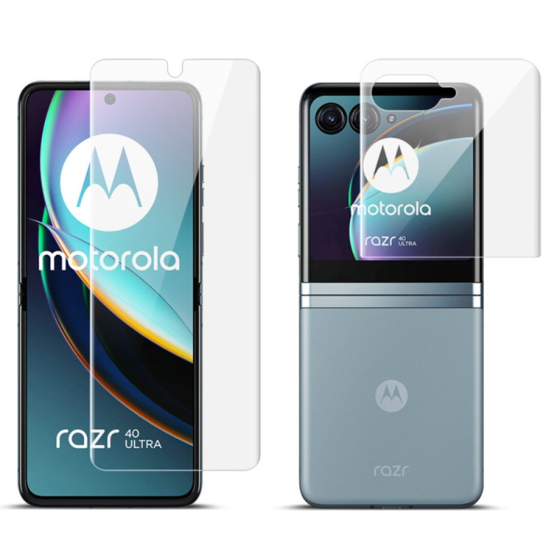 Bildschirm- und Rückenschutzfolie für Motorola Razr 40 Ultra