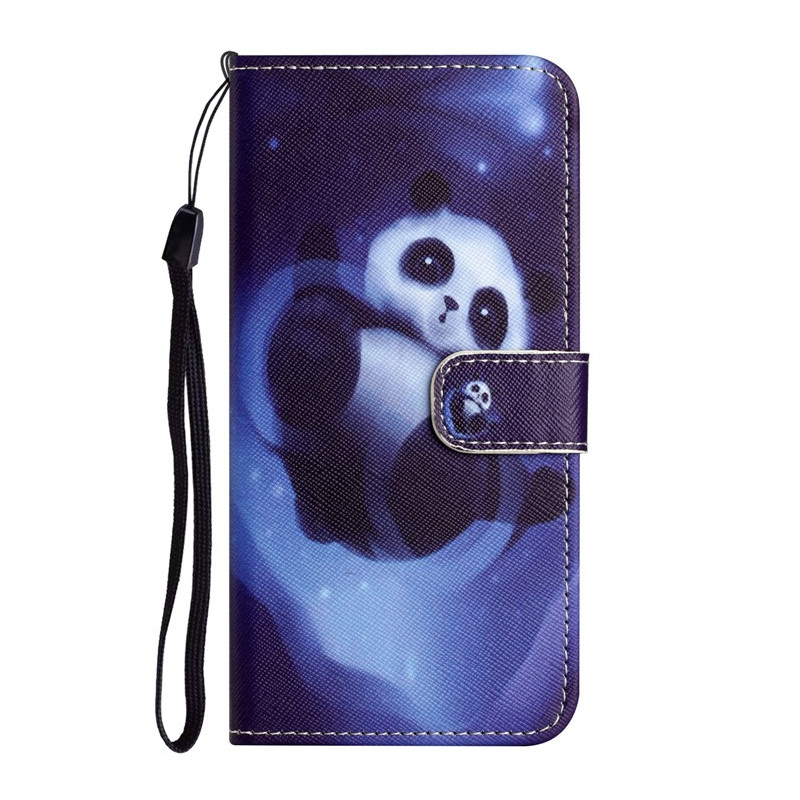 Tasche Moto G14 Panda Space mit Riemen