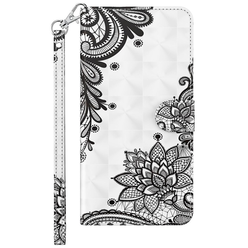 Samsung Galaxy S24 5G Lace Flower Strap Tasche