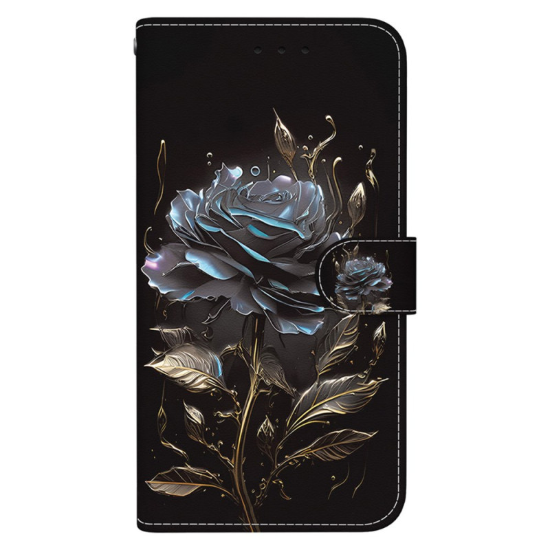 Housse Samsung Galaxy S24 5G Rose Noire à Lanière