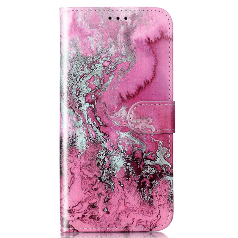 Samsung Galaxy S24 5G Marble Pattern Hülle Rosa
