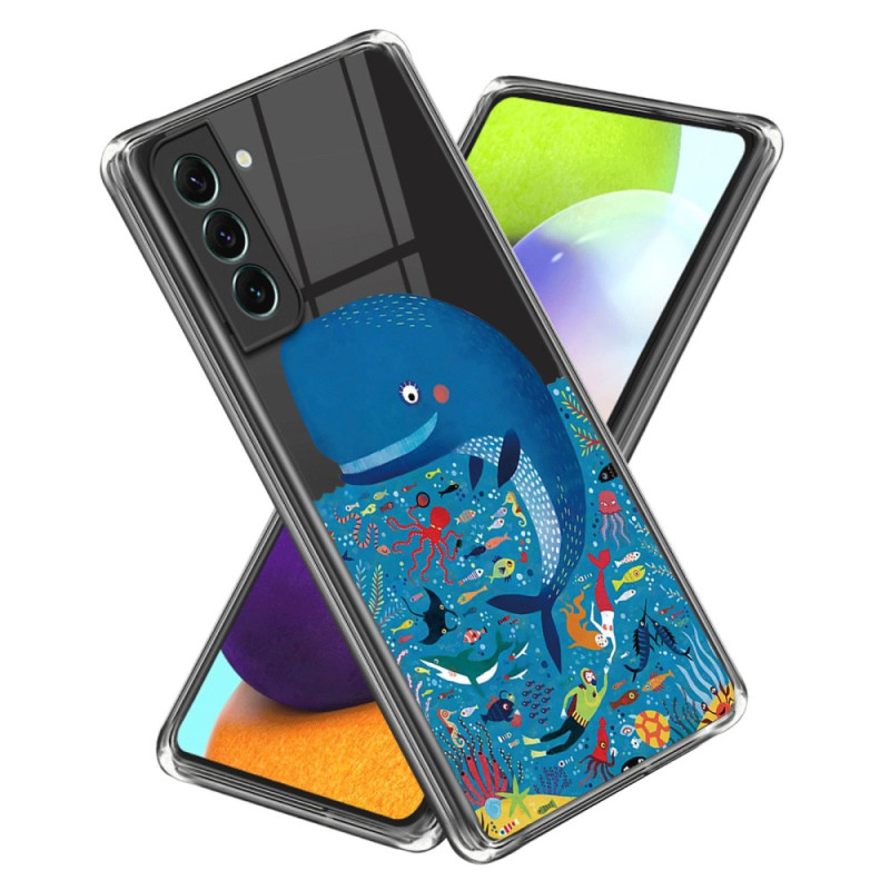 Samsung Galaxy S24 Hülle Transparent Walfisch