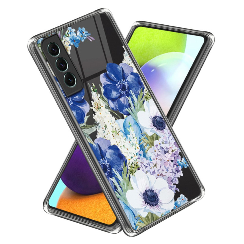 Samsung Galaxy S24 5G Hülle Transparent Blumen