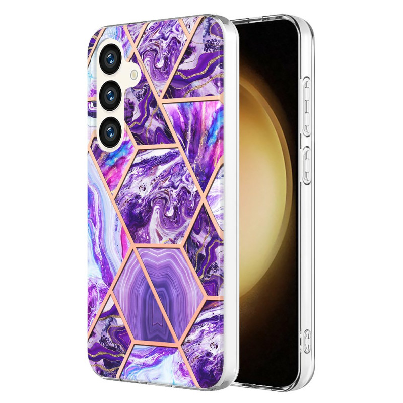Samsung Galaxy S24 5G Marble Cover Geometrisch