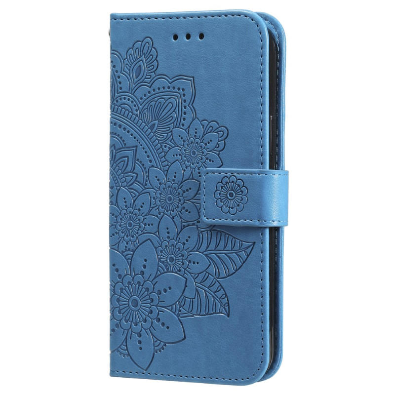 Samsung Galaxy S24 5G Mandala Floral Tasche mit Riemen
