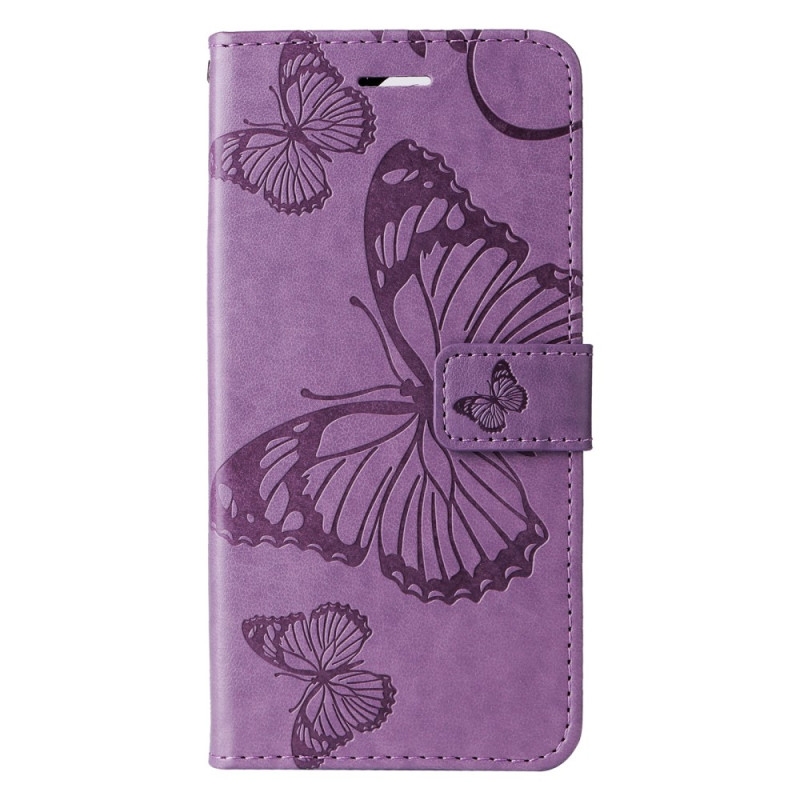 Samsung Galaxy S24 5G Riesige Schmetterlinge Tasche mit Riemen