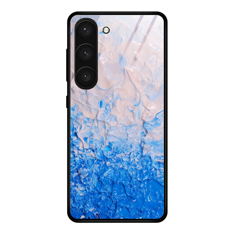 Samsung Galaxy S24 5G Hülle aus gehärtetem Glas mit Marmor-Motiv