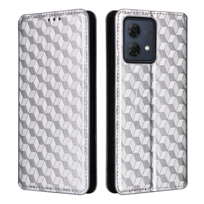 Flip Cover Moto G84 5G Rauten 3D