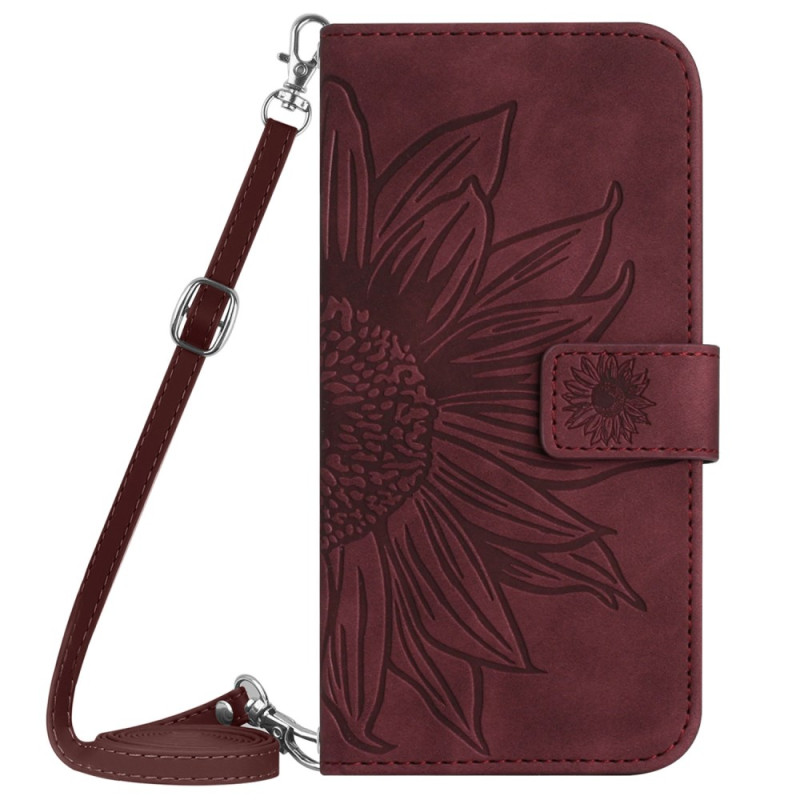 Tasche Moto G84 5G Sonnenblume mit Schulterriemen