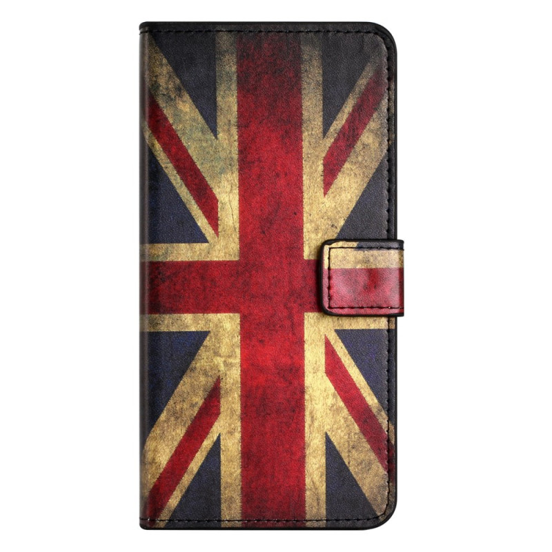 Moto G54 5G Vintage Englische Flagge Tasche