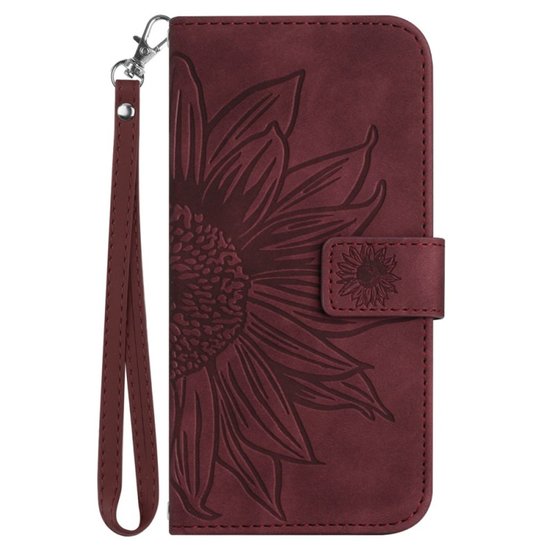 Tasche Moto G54 5G Sonnenblume mit Riemen